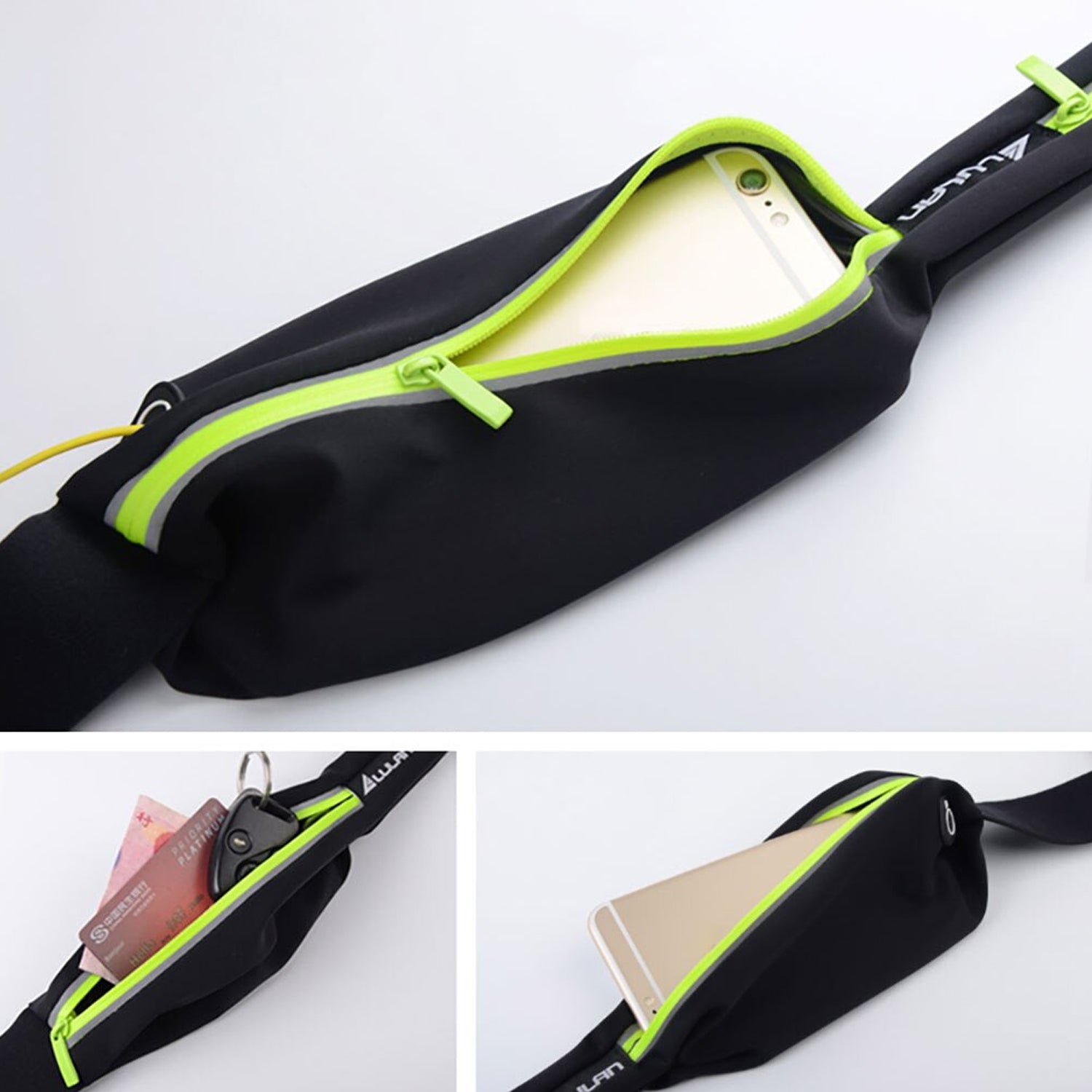 Running Hiking Jogging Walking Reflective Waterproof Waist Bag Compatible Belt Bag Running Hiking Jogging Walking Reflective Waterproof Waist Bag Compatible Belt Bag